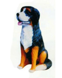 Berner Sennenhund sitzend lebensgroß