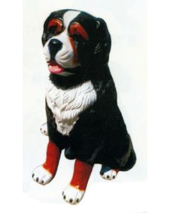 Berner Sennenhund sitzend lebensgroß