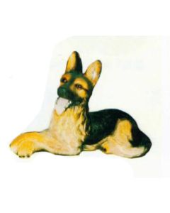 Deutscher Schäferhund Welpen liegend lebensgroß
