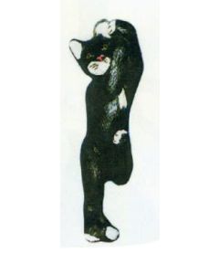 Hkatze hängend am Seil lebensgroß