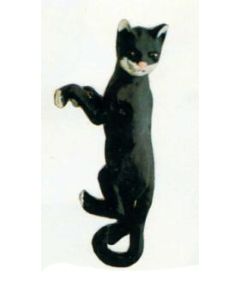Katze hängend am Zaun groß Kopf links lebensgroß