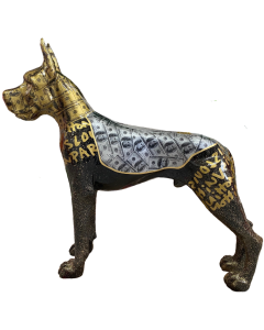 Hund Bullterrier Kampfhund lebensgroß