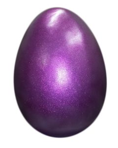 Violett glitzerndes Osterei vergrößert