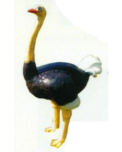 großer Strauß lebensgroß