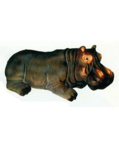 Nilpferd liegend im Wasser Hippo verkleinert