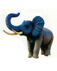 Großer Elefant Rüssel oben lebensgroß