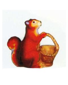 Eichhörnchen mit Körbchen verkleinert