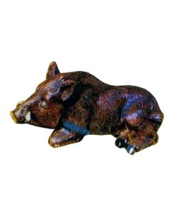 kleiner liegender Keiler Wildschwein verkleinert