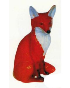 Fuchs sitzend lebensgroß