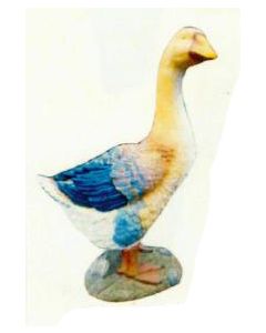 bunte Gans lebensgroß