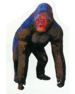 großer dunkelbrauner Gorilla Affe lebensgroß