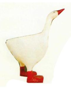 abstrakte Gans Kopf oben lebensgroß