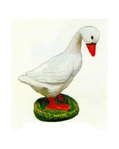 kleine Gans auf Wiese lebensgroß