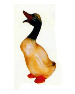 schnatternde Ente lebensgroß
