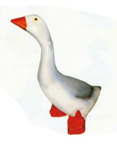 kleine abstrakte Gans lebensgroß