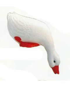 Gans mit Kopf unter Wasser lebensgroß