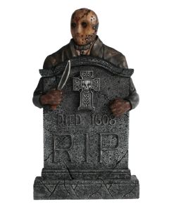 Jason Voorhees Grabstein mit Kreuz lebensgroß