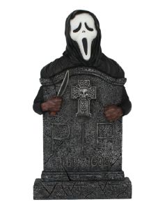 Scream Grabstein mit Kreuz lebensgroß