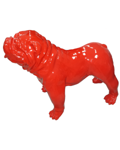 Hund, Bulldogge rot lebensgroß