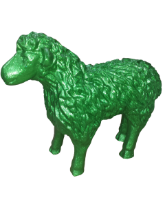Schaf Glitzer grün verkleinert