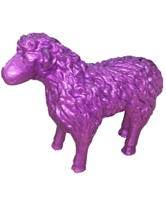 Schaf Glitzer lila verkleinert