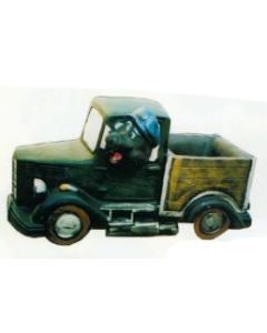 Maulwurf im LKW schwarz vergrößert