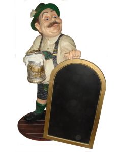 Alois ,bayrischer Wirt mit Tafel verkleinert