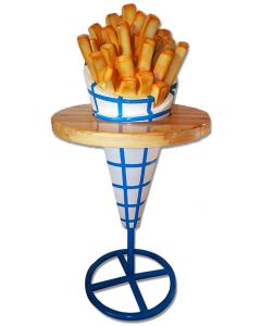 Bartisch Pommes übergroß XXL