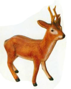 Baby Hirsch lebensgroß