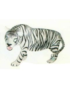 laufender Tiger weiß lebensgroß