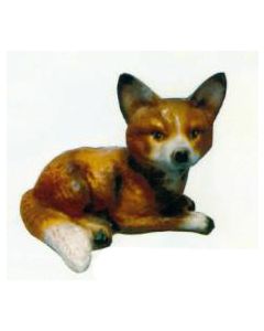 kleiner Fuchs liegend lebensgroß