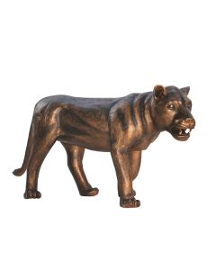 Löwin stehend Bronze lebensgroß