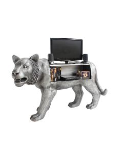 Tiger Silber Regal lebensgroß