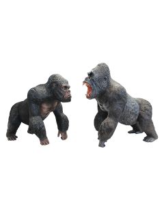 Gorillas (2 Stück) lebensgroß