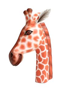 Giraffenkopf links lebensgroß
