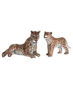 Gepard mit Baby lebensgroß