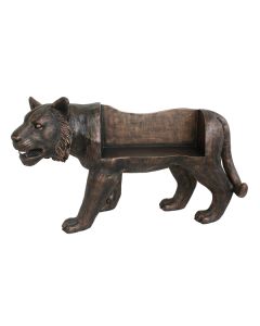 Bronze Tigerbank lebensgroß