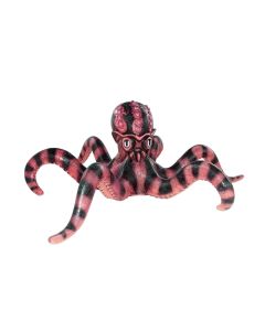 Rot schwarzer Oktopus lebensgroß