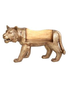 Goldene Tigerbank lebensgroß