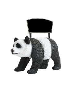BabyPanda mit Angebotsschild lebensgroß