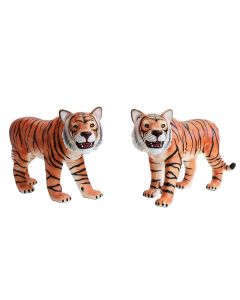Tiger Blick rechts und links lebensgroß