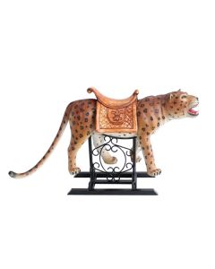 Karussell Leopard mit Sattel lebensgroß