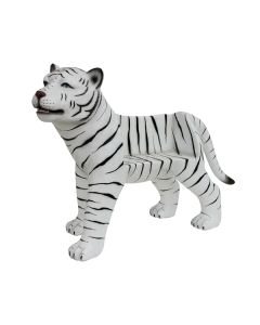 Weißer Tiger Sitz für Kinder lebensgroß