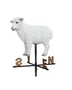 Weißes Schaf Windrichtungsanzeiger verkleinert