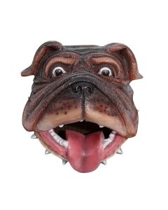 Bulldogkopf lebensgroß