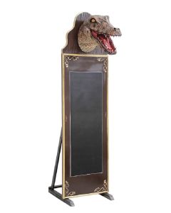 Alligatorkopf Angebotstafel lebensgroß