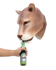 Löwenkopf Flaschenöffner lebensgroß