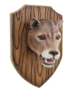 Löwenkopf auf Holz lebensgroß