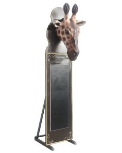 Giraffenkopf Angebotstafel lebensgroß