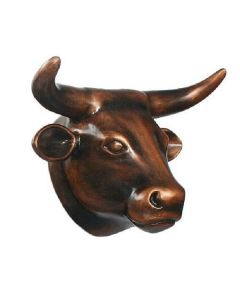 Bronze Kuhkopf  lebensgroß